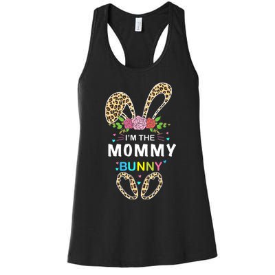 Womens I'm The Mommy Bunny Rabbit Easter Family Matching Women's Racerback Tank