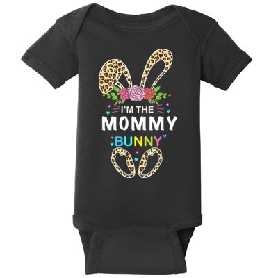 Womens I'm The Mommy Bunny Rabbit Easter Family Matching Baby Bodysuit