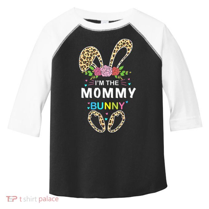 Womens I'm The Mommy Bunny Rabbit Easter Family Matching Toddler Fine Jersey T-Shirt