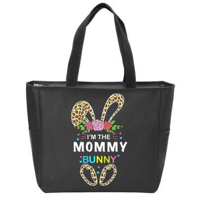 Womens I'm The Mommy Bunny Rabbit Easter Family Matching Zip Tote Bag