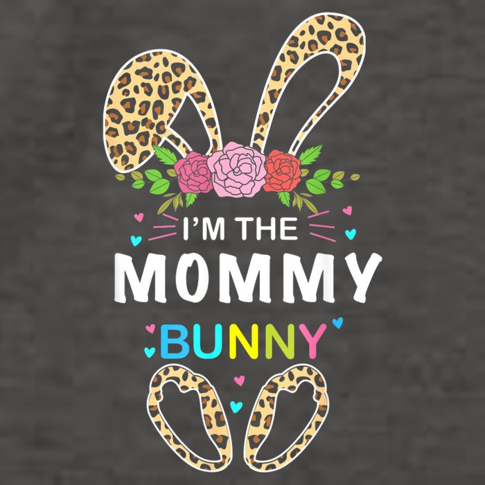 Womens I'm The Mommy Bunny Rabbit Easter Family Matching Vector Backpack