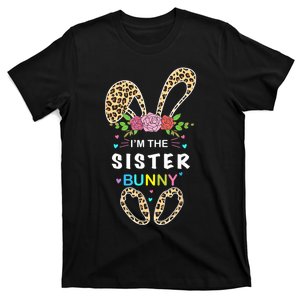 Womens I'm The Sister Bunny Rabbit Easter Family Matching T-Shirt