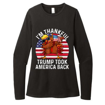 Winner IM Thankful Trump Won Took America Back Thanksgiving Womens CVC Long Sleeve Shirt