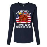 Winner IM Thankful Trump Won Took America Back Thanksgiving Womens Cotton Relaxed Long Sleeve T-Shirt