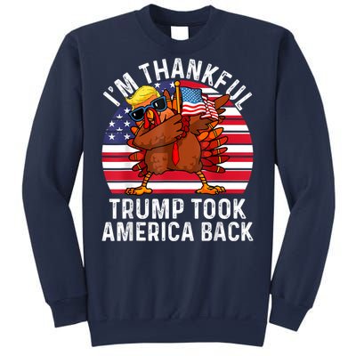 Winner IM Thankful Trump Won Took America Back Thanksgiving Sweatshirt