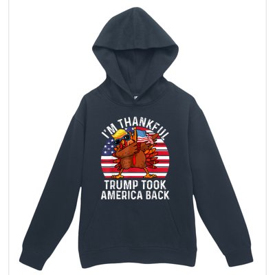 Winner IM Thankful Trump Won Took America Back Thanksgiving Urban Pullover Hoodie