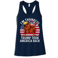 Winner IM Thankful Trump Won Took America Back Thanksgiving Women's Racerback Tank