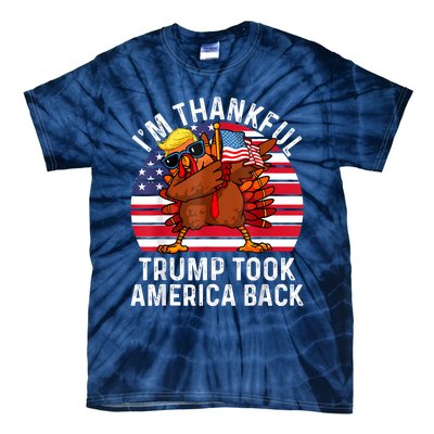 Winner IM Thankful Trump Won Took America Back Thanksgiving Tie-Dye T-Shirt