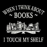 When I Think About Books I Touch My Shelf Romantasy Lover 7-Panel Snapback Hat