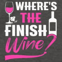 Where Is The Finish Wine Funny Runner Marathon Vector Backpack