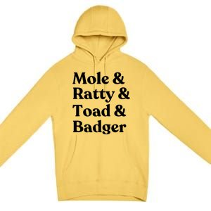 Wind In The Willows Character Premium Pullover Hoodie