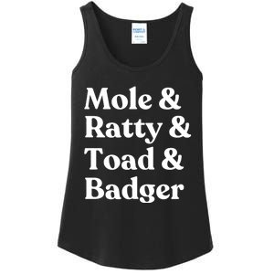 Wind In The Willows Character Ladies Essential Tank