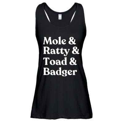 Wind In The Willows Character Ladies Essential Flowy Tank