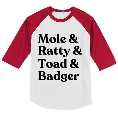 Wind In The Willows Character Kids Colorblock Raglan Jersey