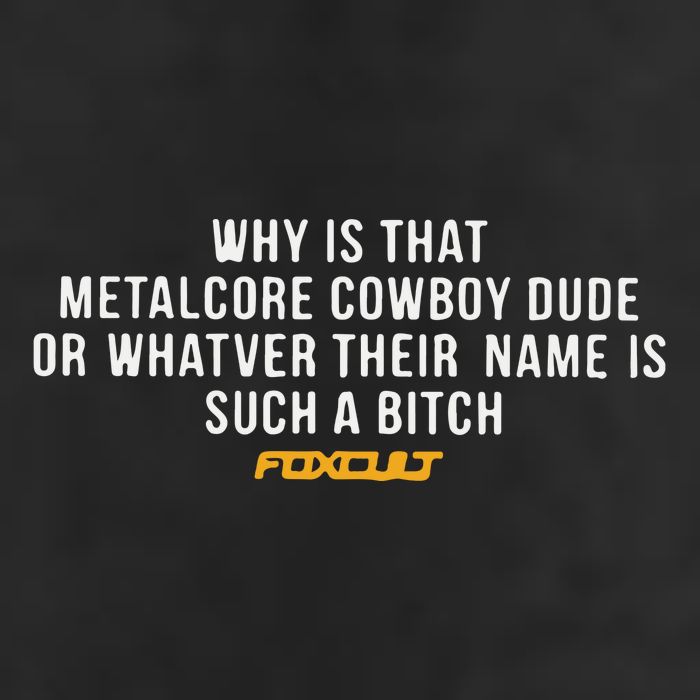 Why Is That Metalcore Cowboy Dude Or Whatever Her Name Is Such A Bitch Foxcult Beanie