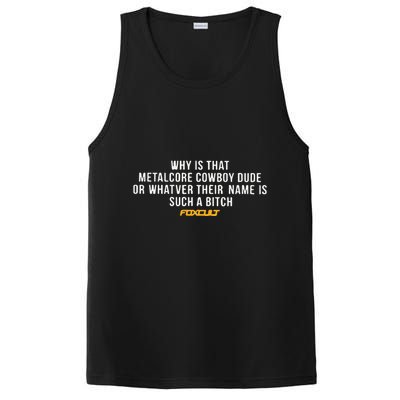 Why Is That Metalcore Cowboy Dude Or Whatever Her Name Is Such A Bitch Foxcult PosiCharge Competitor Tank