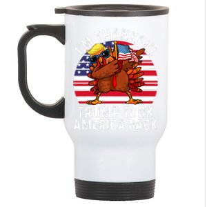 Winner IM Thankful Trump Won Took America Back Thanksgiving Stainless Steel Travel Mug