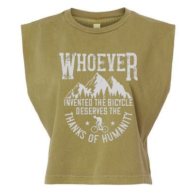 Whoever Invented The Bicycle Deserves The Thanks Of Humanity Garment-Dyed Women's Muscle Tee