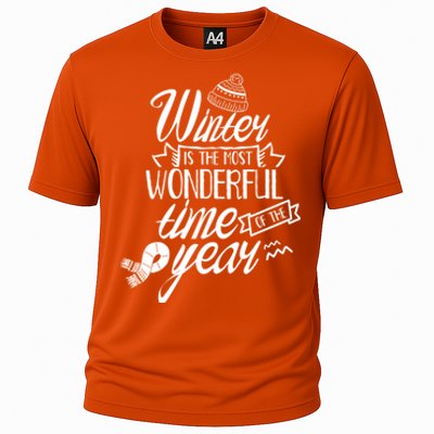 Winter Is The Most Wonderful Time Of The Year Cold Season Funny Gift Cooling Performance Crew T-Shirt