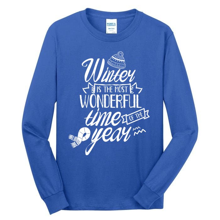 Winter Is The Most Wonderful Time Of The Year Cold Season Funny Gift Tall Long Sleeve T-Shirt