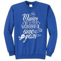 Winter Is The Most Wonderful Time Of The Year Cold Season Funny Gift Tall Sweatshirt