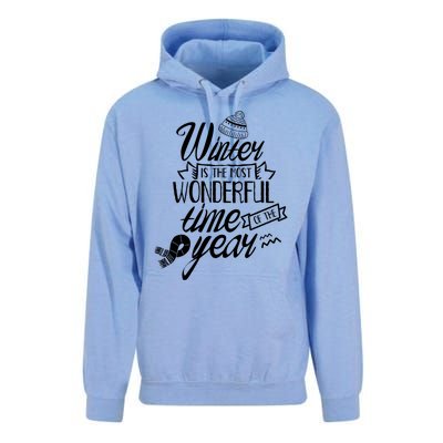 Winter Is The Most Wonderful Time Of The Year Cold Season Funny Gift Unisex Surf Hoodie