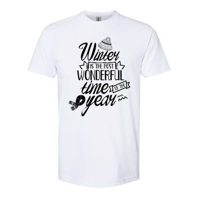 Winter Is The Most Wonderful Time Of The Year Cold Season Funny Gift Softstyle CVC T-Shirt