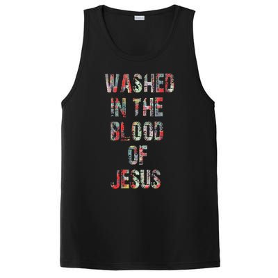 WASHED IN THE BLOOD OF JESUS CHRIST PosiCharge Competitor Tank