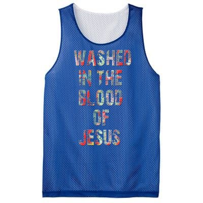 WASHED IN THE BLOOD OF JESUS CHRIST Mesh Reversible Basketball Jersey Tank