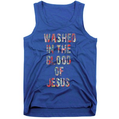 WASHED IN THE BLOOD OF JESUS CHRIST Tank Top