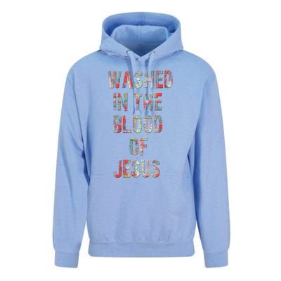 WASHED IN THE BLOOD OF JESUS CHRIST Unisex Surf Hoodie