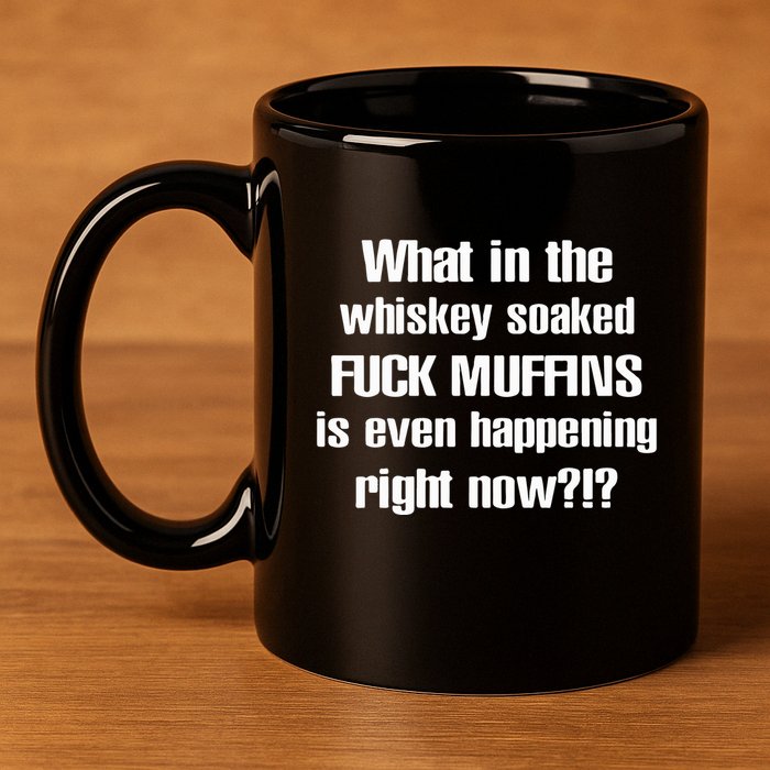 What In The Whiskey Soaked Fuck Muffins Is Even Happening Right Now 11oz C Handle Ceramic Mug