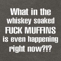 What In The Whiskey Soaked Fuck Muffins Is Even Happening Right Now Cotton Canvas Backpack