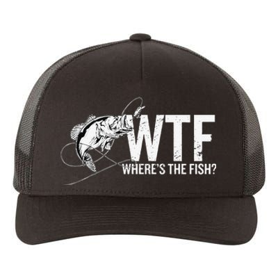 Where Is The Fish WTF Funny Fishing Anglers Fisherman Yupoong Adult 5-Panel Trucker Hat