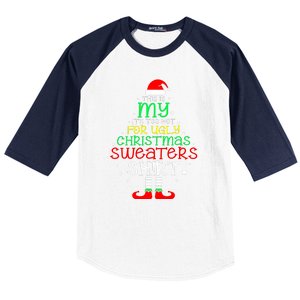 Women Its Too Hot For Ugly Christmas Funny Xmas Tree Gift Baseball Sleeve Shirt