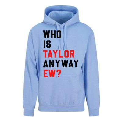 Who Is Taylor Anyway Ew Girl Taylor First Name Groovy 80S Unisex Surf Hoodie