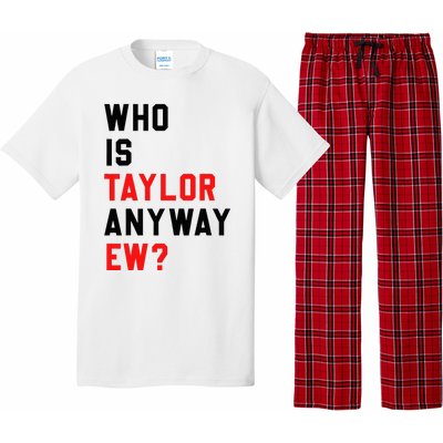 Who Is Taylor Anyway Ew Girl Taylor First Name Groovy 80S Pajama Set