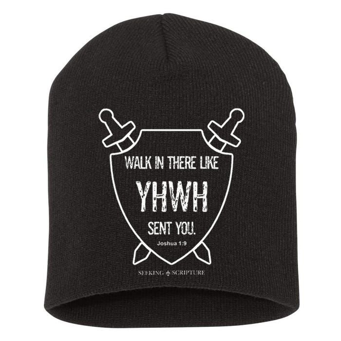 Walk In There Like Yhwh Sent You Joshua 19 Short Acrylic Beanie