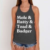 Wind In The Willows Character Women's Knotted Racerback Tank