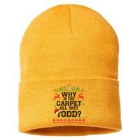 Why Is The Carpet All Wet, TODD Ugly Christmas Sweater Sustainable Knit Beanie
