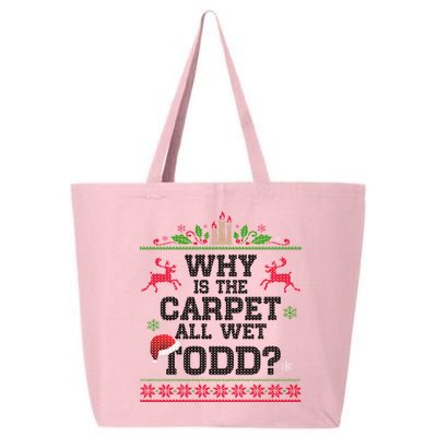 Why Is The Carpet All Wet, TODD Ugly Christmas Sweater 25L Jumbo Tote
