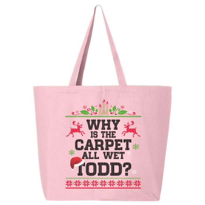 Why Is The Carpet All Wet, TODD Ugly Christmas Sweater 25L Jumbo Tote
