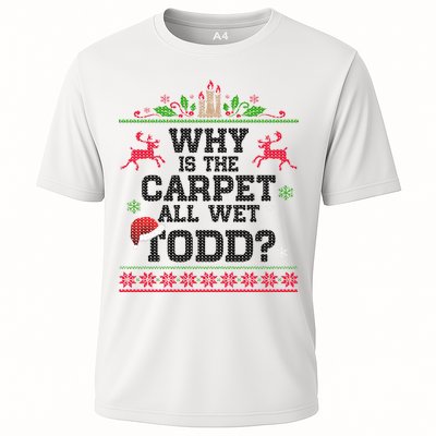 Why Is The Carpet All Wet, TODD Ugly Christmas Sweater Performance Shirt