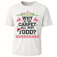 Why Is The Carpet All Wet, TODD Ugly Christmas Sweater Performance Shirt