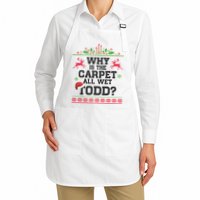 Why Is The Carpet All Wet, TODD Ugly Christmas Sweater Apron