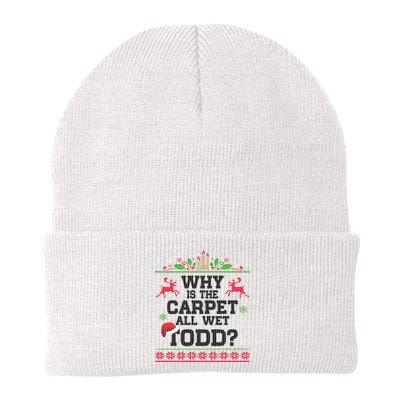 Why Is The Carpet All Wet, TODD Ugly Christmas Sweater Beanie