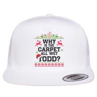 Why Is The Carpet All Wet, TODD Ugly Christmas Sweater Flatbill Hat