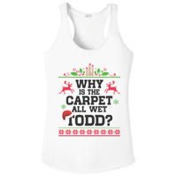 Why Is The Carpet All Wet, TODD Ugly Christmas Sweater Ladies PosiCharge Competitor Racerback Tank