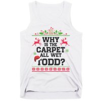 Why Is The Carpet All Wet, TODD Ugly Christmas Sweater Tank Top