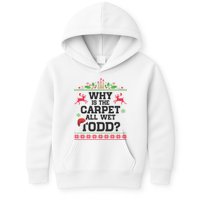Why Is The Carpet All Wet, TODD Ugly Christmas Sweater Kids Hoodie